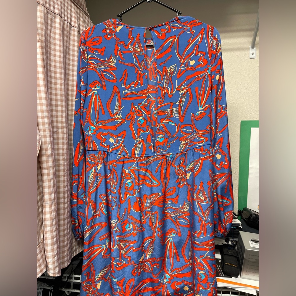 Silk DVF dress.
